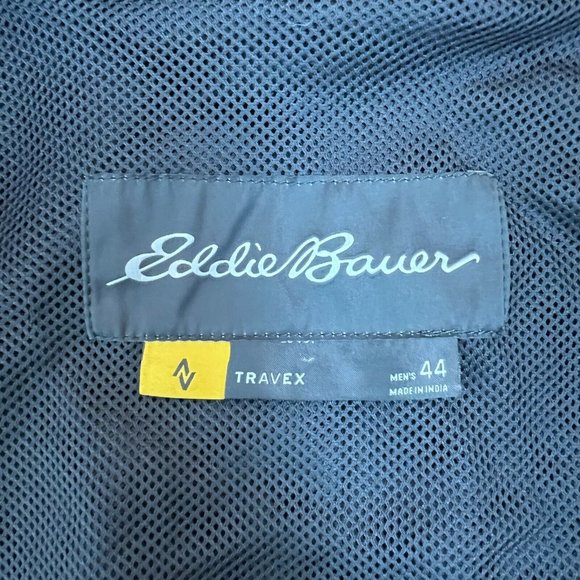 Eddie Bauer Travex Blazer Mens 44 Gray 3-Button Sport Coat Nylon Stretch Travel - Picture 7 of 14